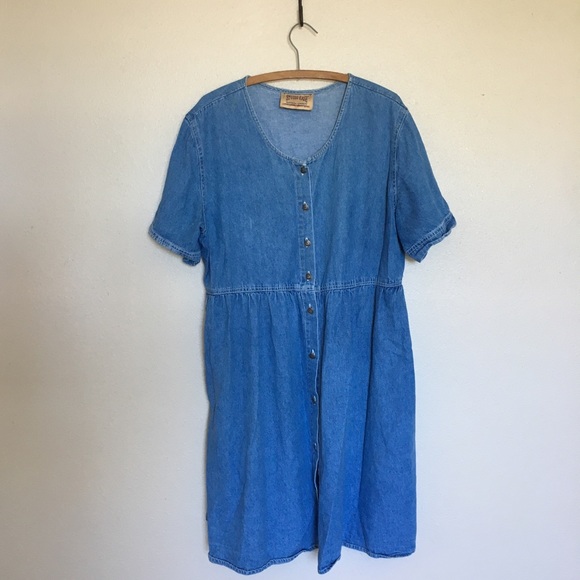 Vintage Dresses & Skirts - Vintage Jean Dress